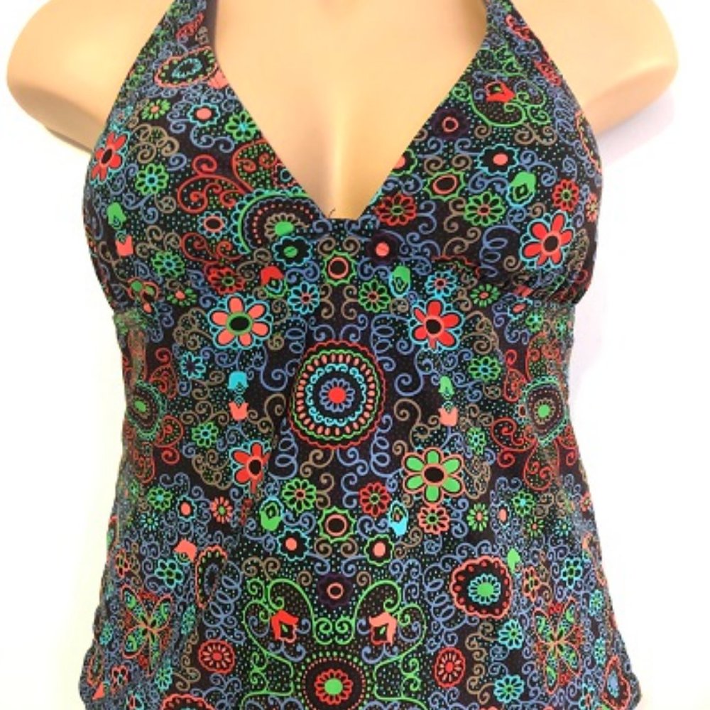 Bright & Colorful Tankini Top